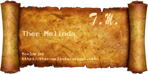 Ther Melinda névjegykártya